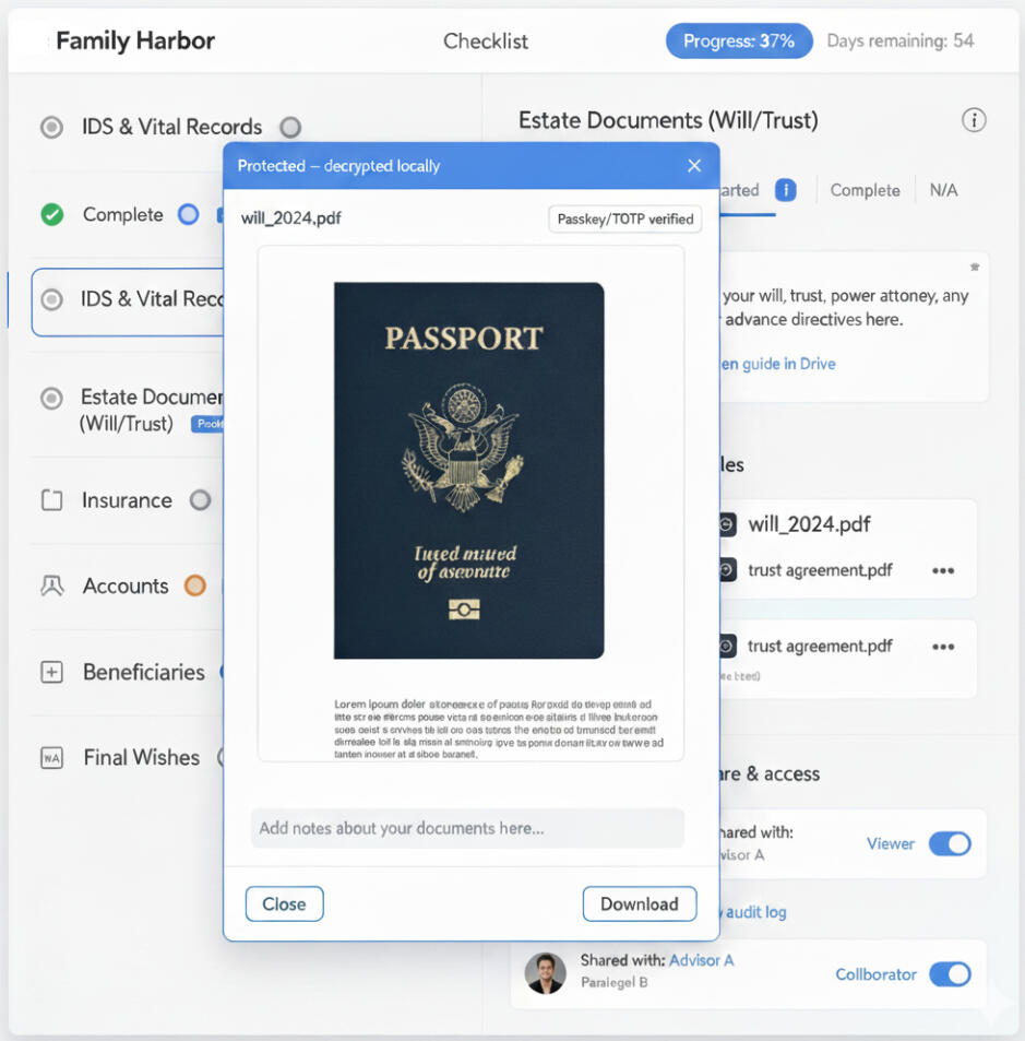 View documents securely | Manage share controls